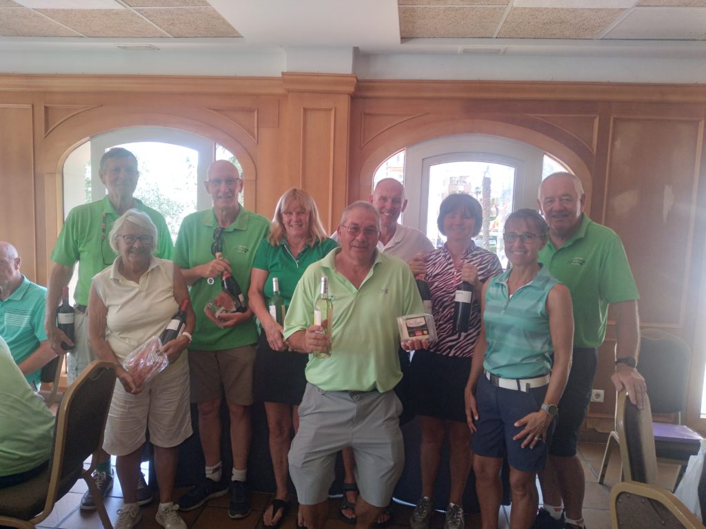 Combined pairs competition for Montgo Golf Society in Oliva Nueva (Valencia)
