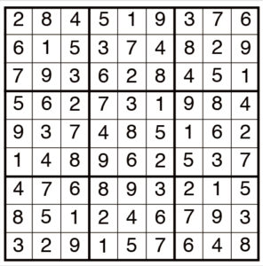 Easy Sudoku 1922