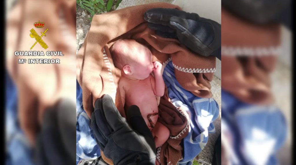 Abandoned new-born baby rescued by police after truck driver alert