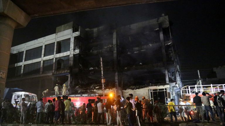 Shopping centre fire in Delhi kills at least 27 people