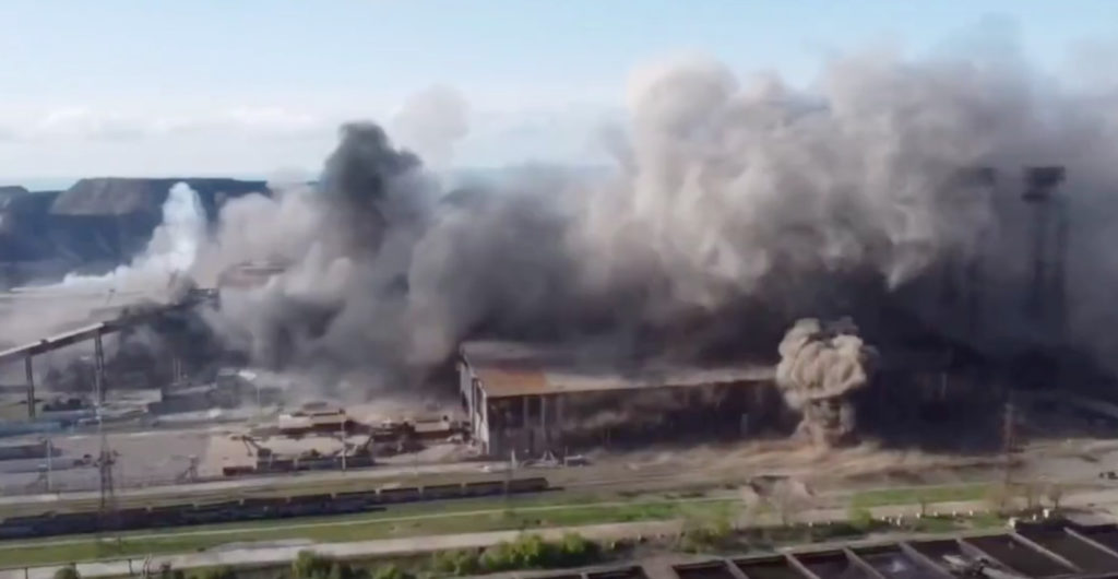 WATCH: Amazing video compilation shows extent of the Azovstal plant battle in Mariupol