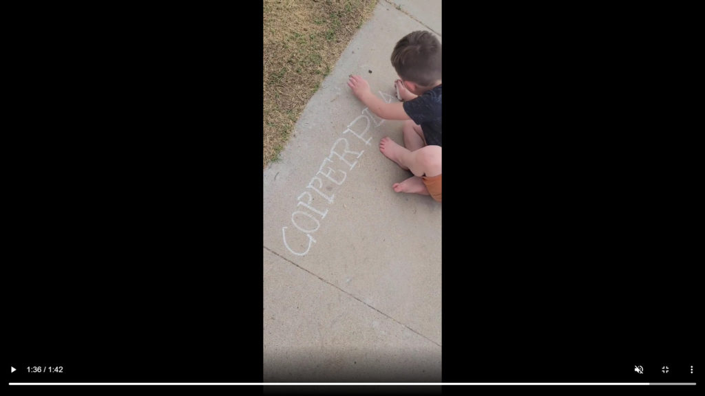 WATCH: 5-year-old boy with autism impresses the internet by writing computer fonts with chalk