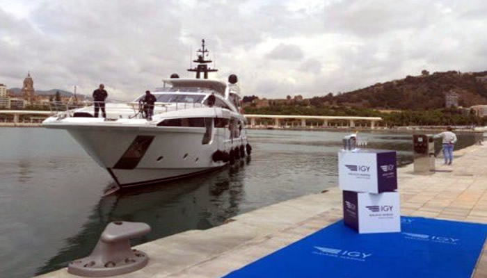 Malaga's mega-yacht marina holds an informal opening ceremony