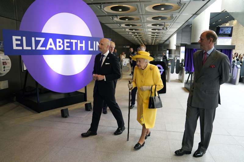 Her Majesty opened the new Elizabeth underground line in London