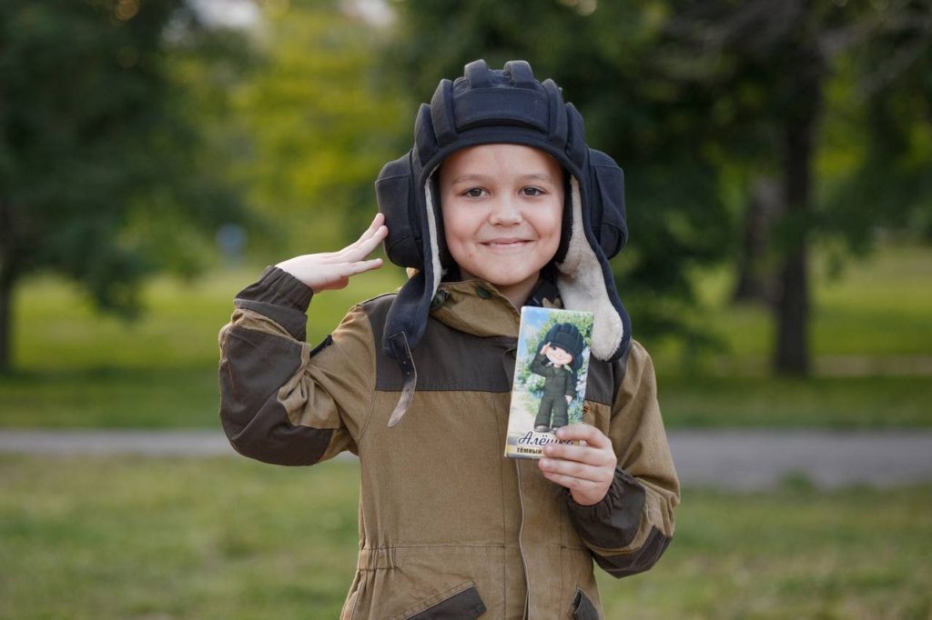 Russia honours young boy with own chocolate bar for greeting Russian troops