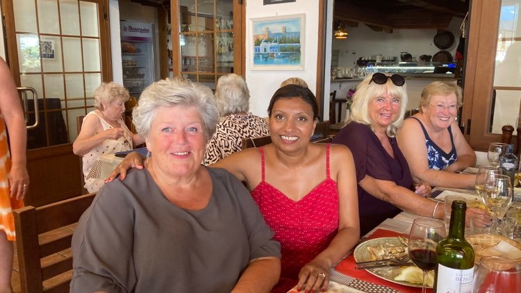 U3A Calpe (Alicante) group Just Us Girls (JUGS) latest lunch outing