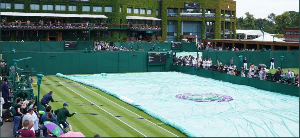 WIMBLEDON on hold: Day one - play suspended within the first hour