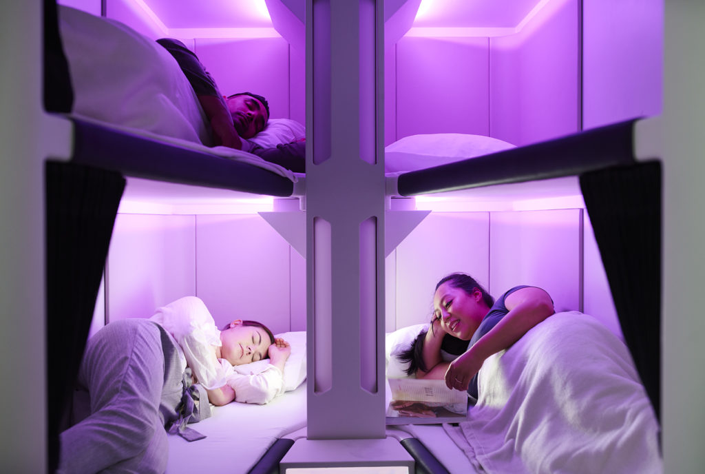First airline to offer economy class beds from 2024