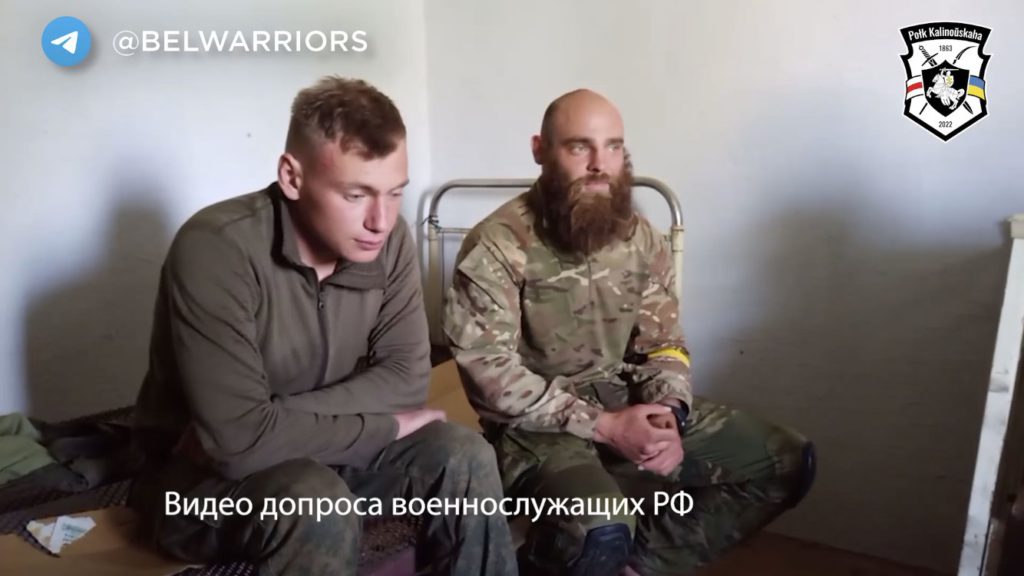 BREAKING: Soldiers from Belarus fighting for Ukraine capture Russian soldiers