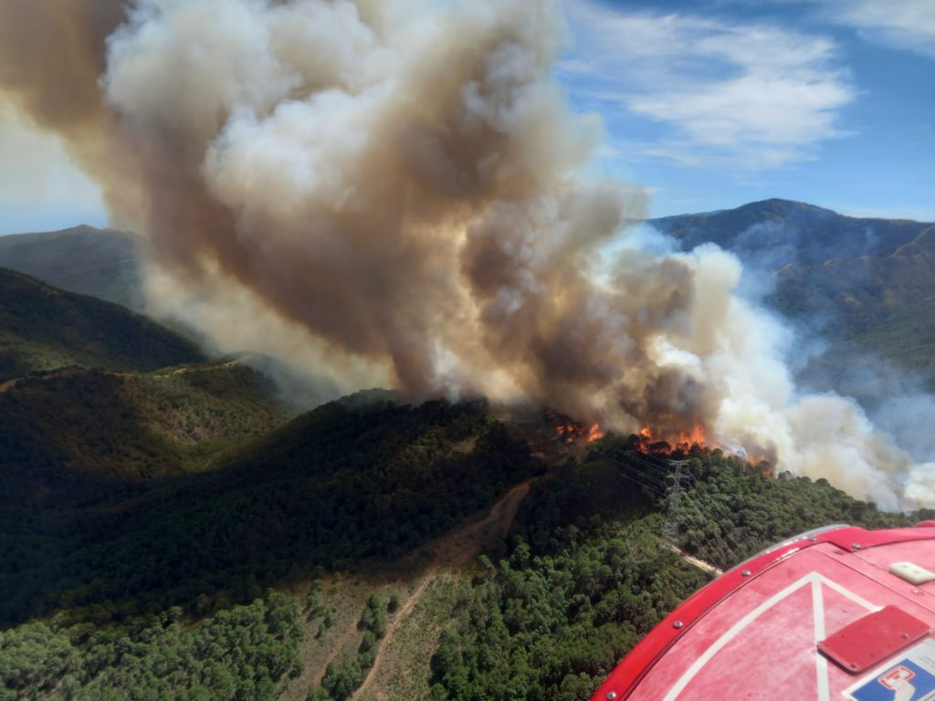 Plan Infoca announces the Pujerra fire has finally been declared extinguished