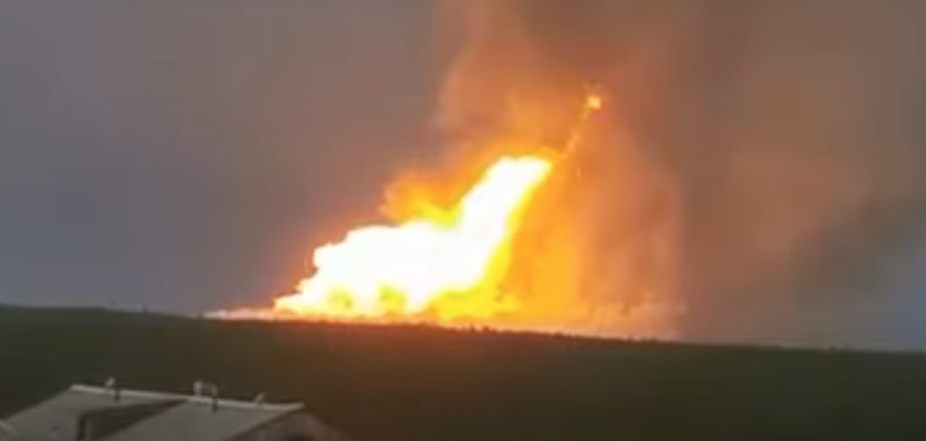 BREAKING UPDATE: Russia's largest gas field Urengoy on fire in Yamalo-Nenets region