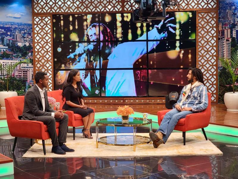 Julian Marley interviewed on Ethiopian TV