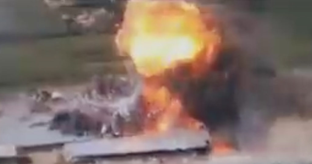 WATCH: Ukraine's forces destroy Russian ammunition warehouse