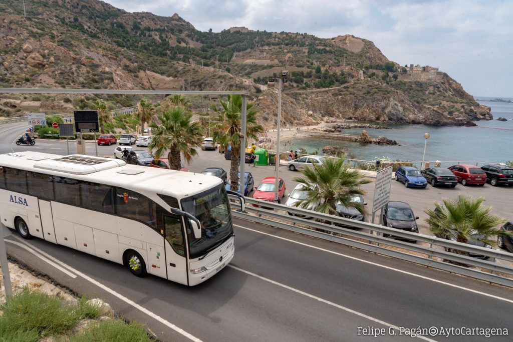 Cartagena launches summer bus timetable to Cala Cortina and El Portús beaches