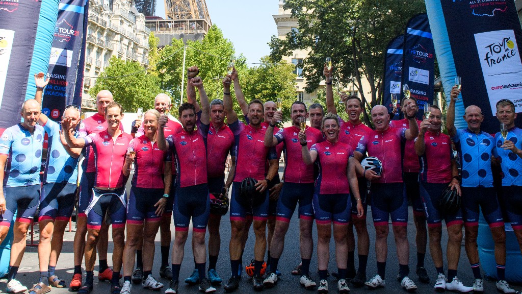 Fundraisers' Tour de Force by completing the Tour de France route