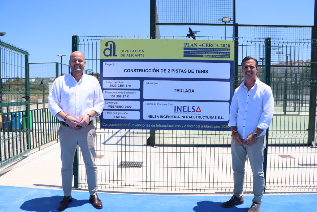 The new tennis courts in Teulada open on July 18