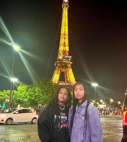 Image - North takes Paris: kimkardashian/Instagram 