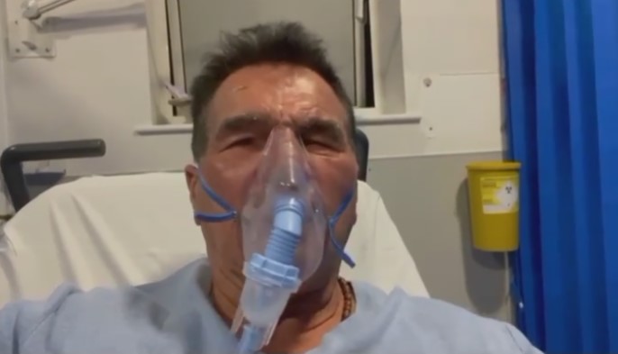 Reality TV star rushed to hospital suffering COVID side effects