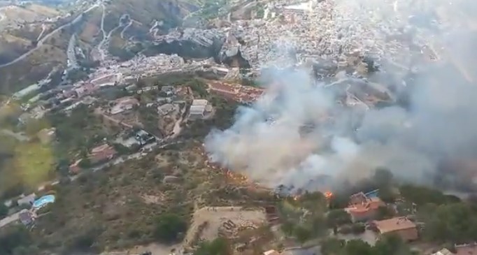 Plan Infoca declares another forest fire in Axarquia municipality of Competa