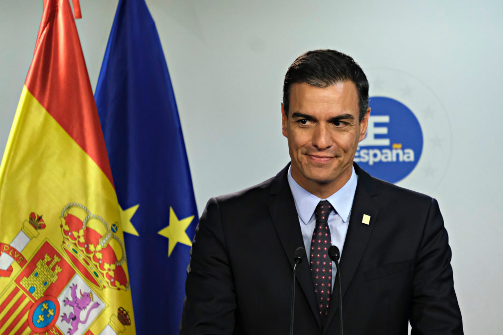 Prime Minister Pedro Sanchez announces new minimum wage in Spain