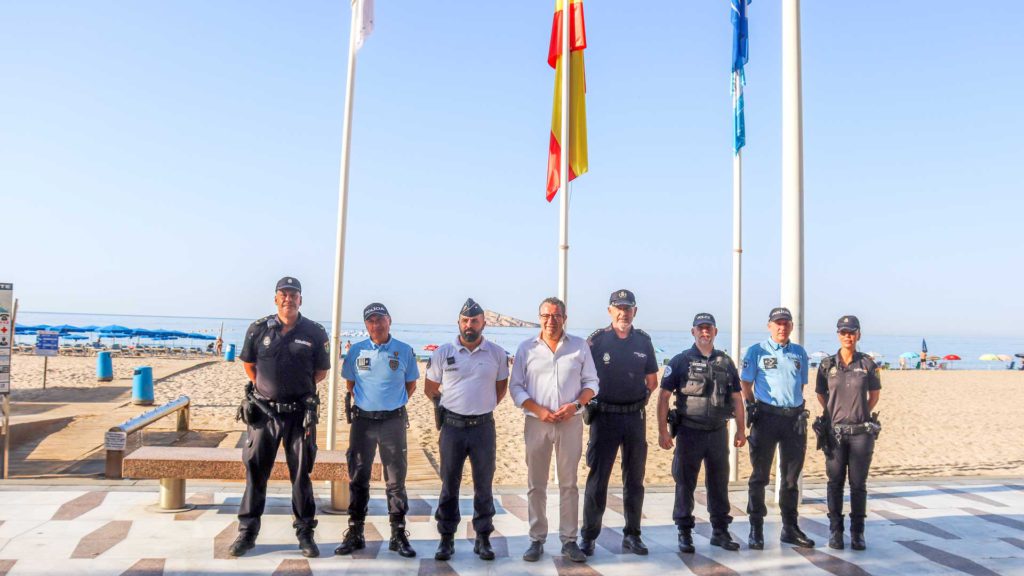 French and Portuguese police officers currently on patrol in Benidorm (Alicante)