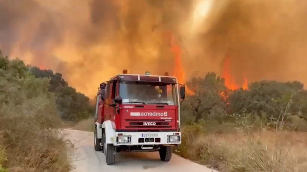 WATCH: Huge fire now contained in Spain’s Petrer in the Valencian Community