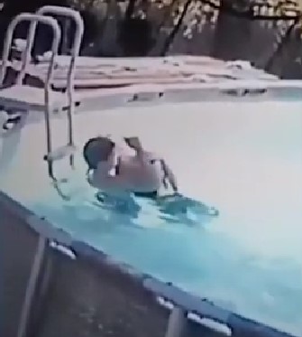WATCH: Heart-warming moment 10-year-old saves his mum from drowning.