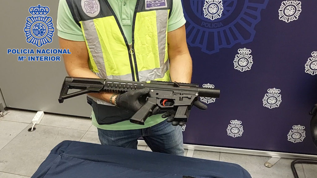 Police 3D gun Spain