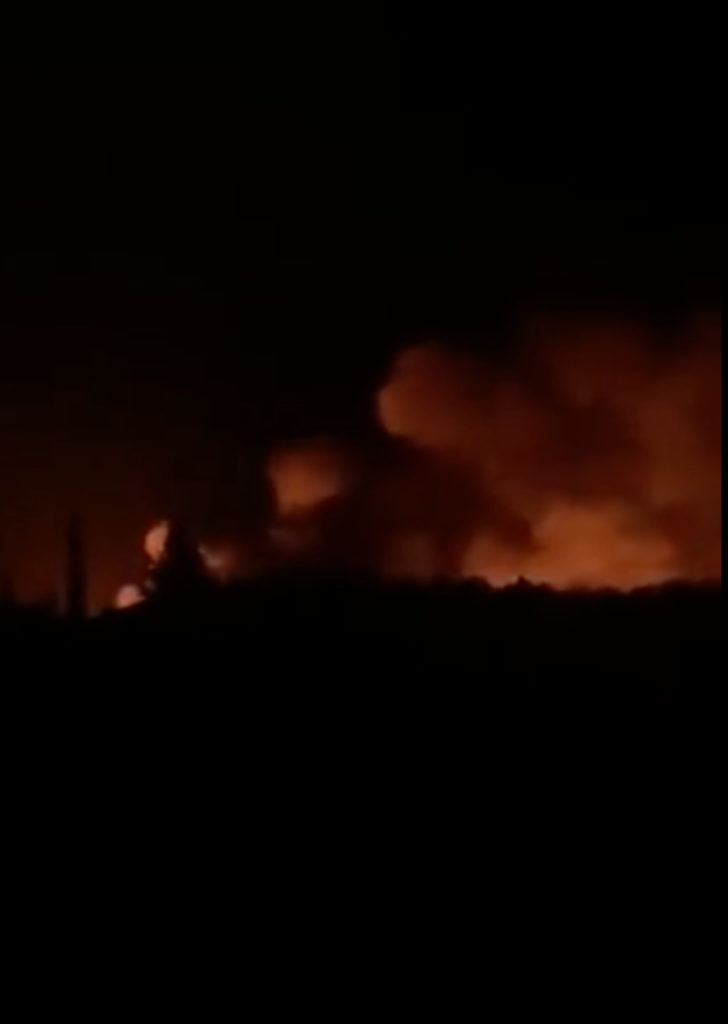 WATCH: Ammunition depot explosion in Russian occupied Donetsk People's Republic