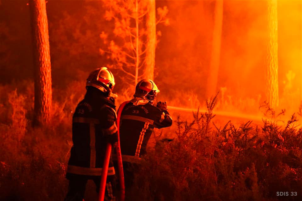 French President praises firefighters after summer of forest fires tear through France