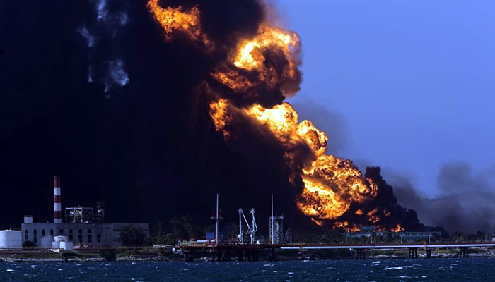 New explosion occurs at the Cuban crude oil facility in Matanzas