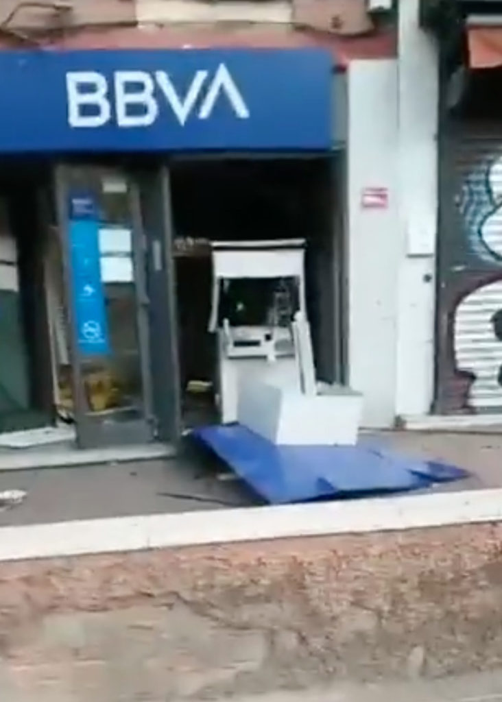 WATCH: Money Heist as thieves blow up ATM machine in Spain's Madrid