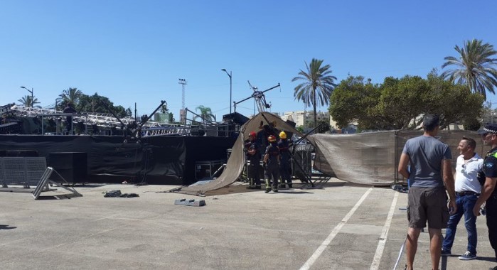UPDATE: Performances in Youth Area of Malaga Fair still suspended until lighting bridge is fixed