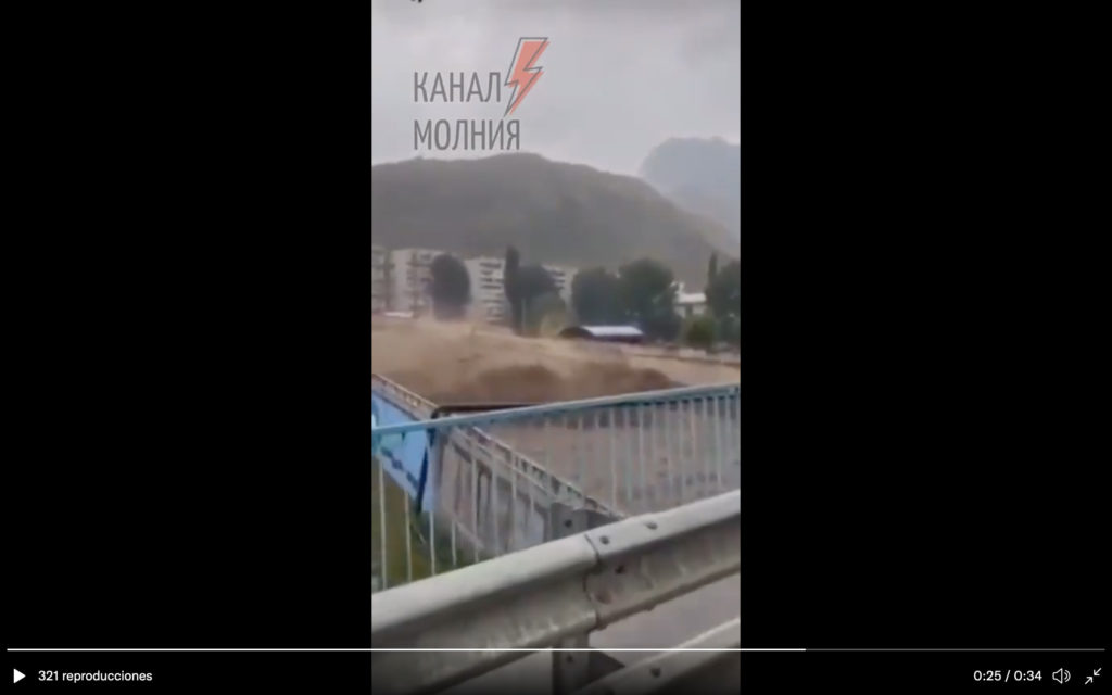 WATCH: Incredible mudflow descends on federal highway in Kabardino-Balkaria, Russia