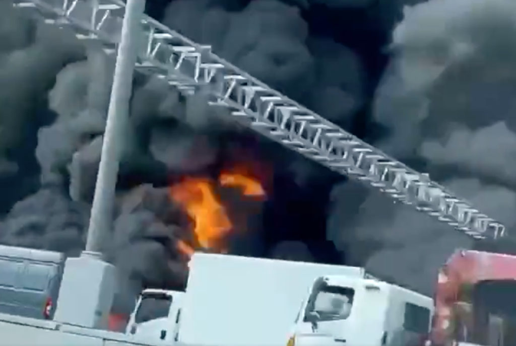 petrol tanker fire russia moscow