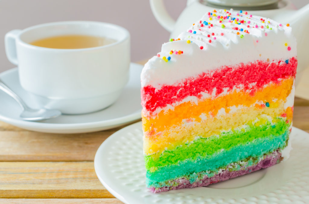 Image - rainbow cake: Lifestyle Travel Photo/shutterstock