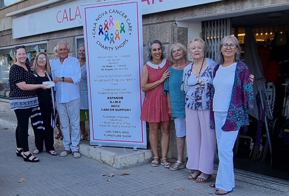 Calanova Charity shops make huge donations to Cancer charities