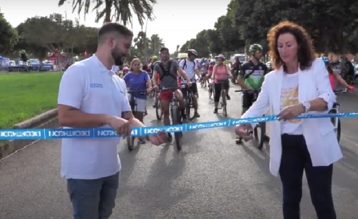 Nearly two hundred people join Almeria's Sustainable Cycle Ride