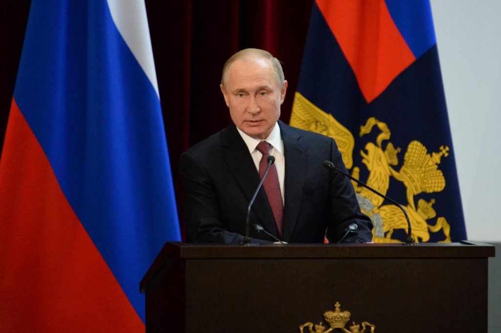 President Vladimir Putin officially signs agreements on accession of territories to Russia