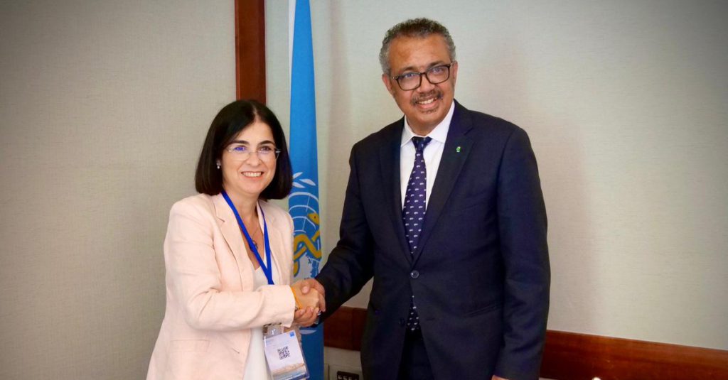 Health Minister of Spain meets holds meeting with WHO Director on monkeypox