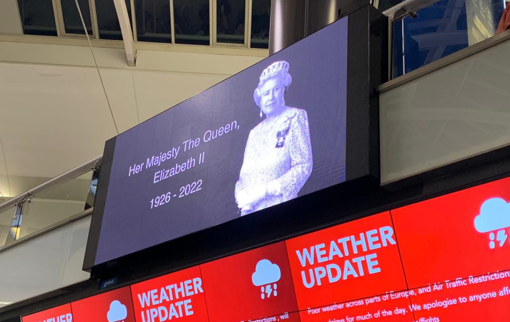 Flights delayed at Gatwick Airport following death of Queen Elizabeth II