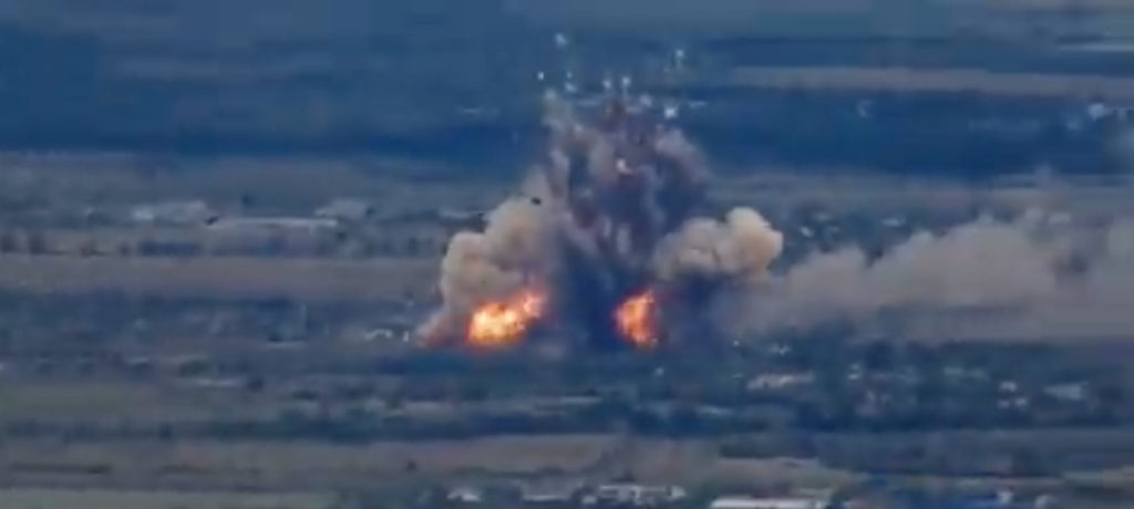 WATCH: Ukraine Armed Forces destroy Russian ammunition depot in Kharkiv region