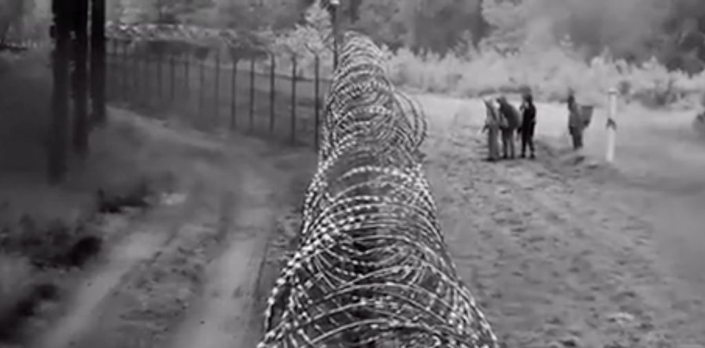 WATCH: Belarus security forces caught trying to break into Lithuania via newly constructed fence
