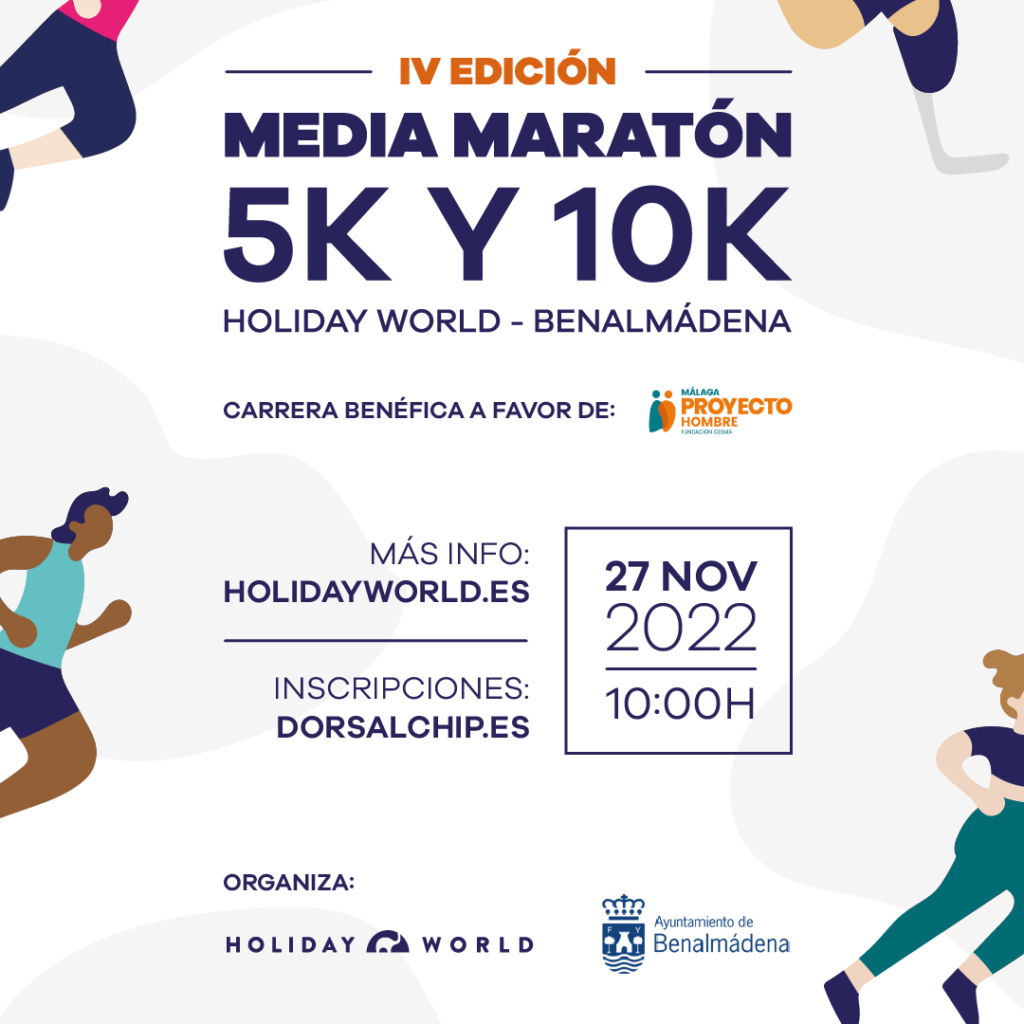 Benalmádena IV Half Marathon 10K and 5K in aid of Proyecto Hombre Málaga