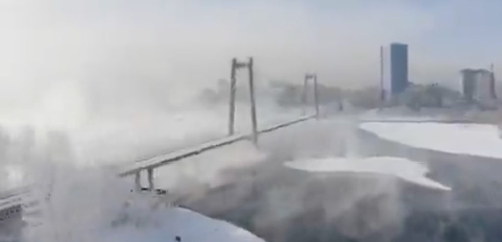 WATCH: Russian energy company Gazprom shares video of Europe freezing during winter