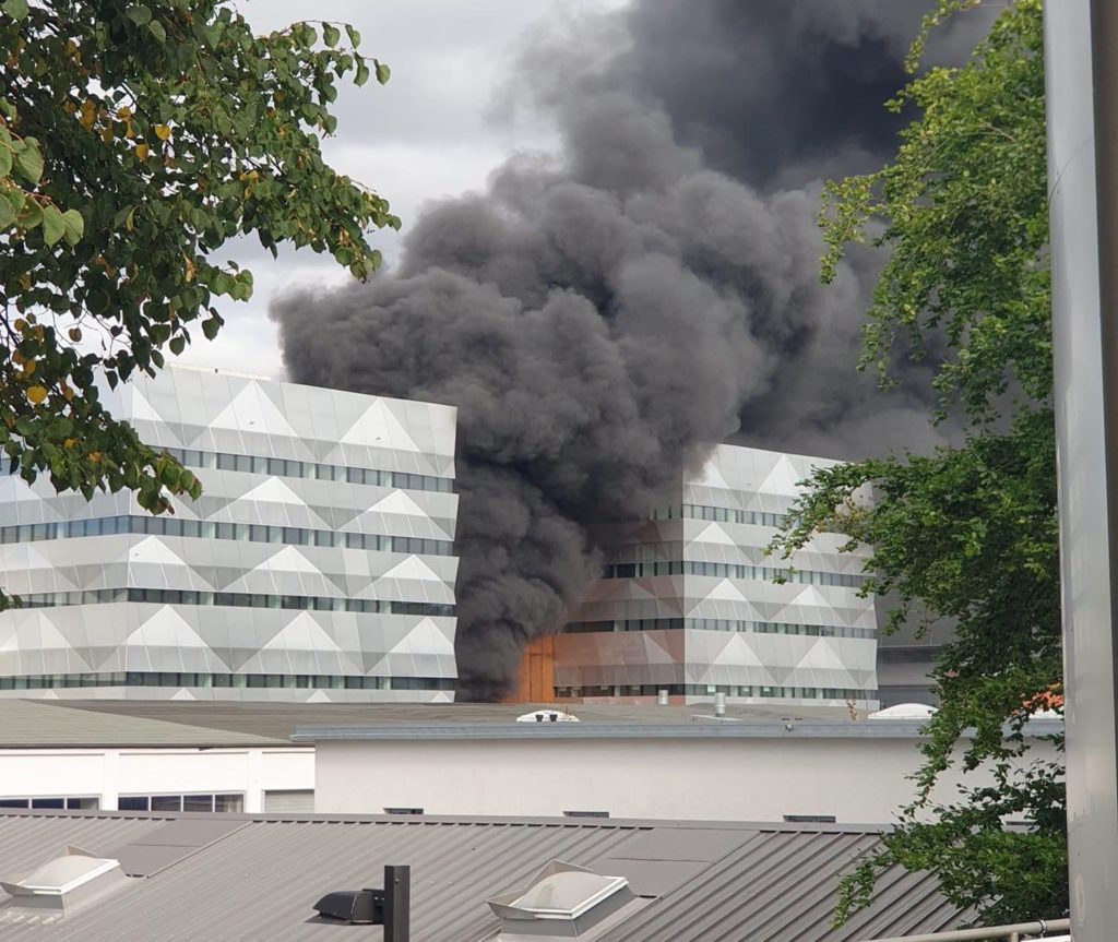 WATCH: Geomar Helmholtz Centre for Ocean Research in Kiel, Germany is on fire