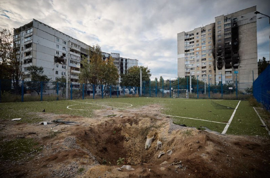 President Zelenskyy shares photos of Russian destruction of Kharkiv, Ukraine