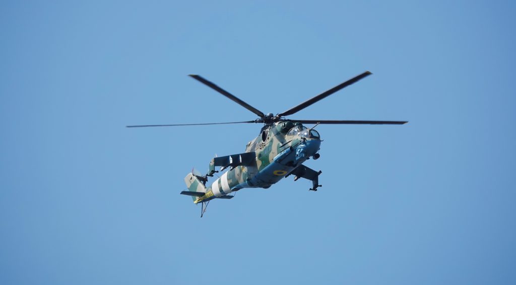 WATCH: Ukraine Mi-24 attack helicopters strike Russian position in Donetsk