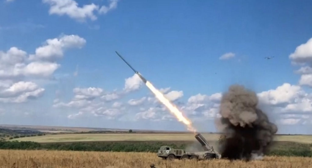 Russian commander of Uragan multiple-launch rocket launcher destroys over 100 Ukrainian targets