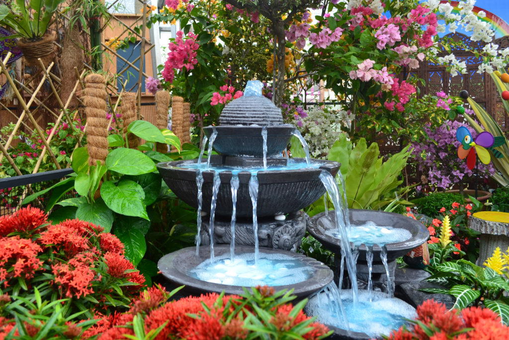 Have you considered a water fountain taking pride of place in your garden?